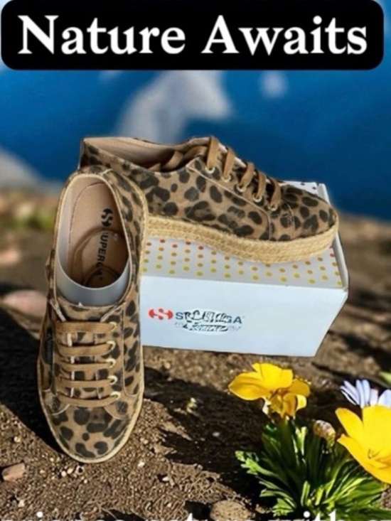 Superga Shoes - SUPERGA PLATFORM LEOPARD ESPADRILLE FLATFORM SNEAKER SIZE EU 37 / US 6.5